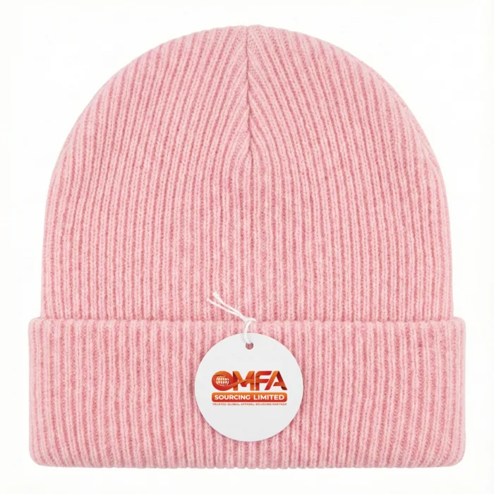 Kids/Girls Pink Beanie - Image 1